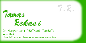tamas rekasi business card